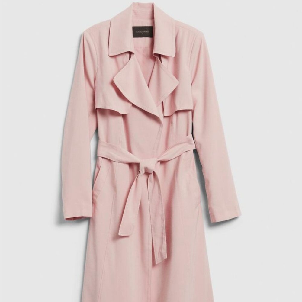 Banana republic long trench coach size M